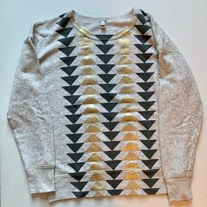 J Crew patterned sweatshirt